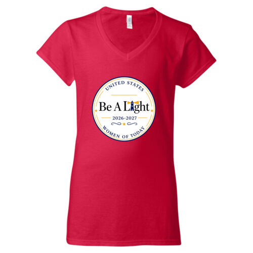 Softstyle Women's V-Neck T-Shirt w/ Back Name Thumbnail