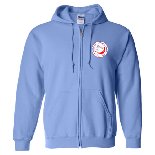 Heavy Blend Full-Zip Hooded Sweatshirt w/ Back Name Option Thumbnail